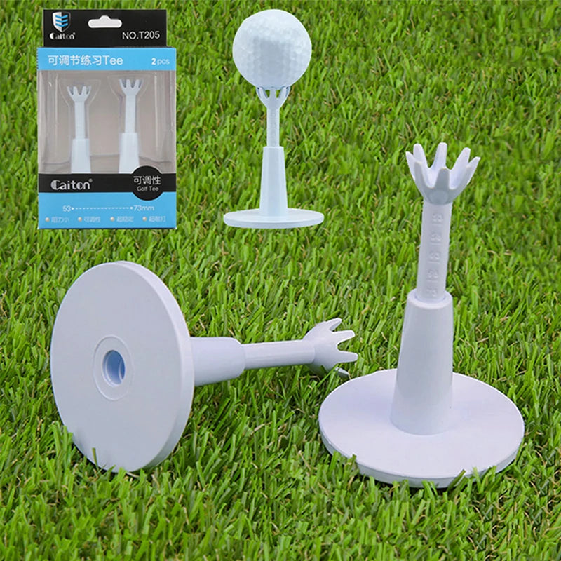 Adjustable Height Plastic Golf Tees – Durable Practice Set