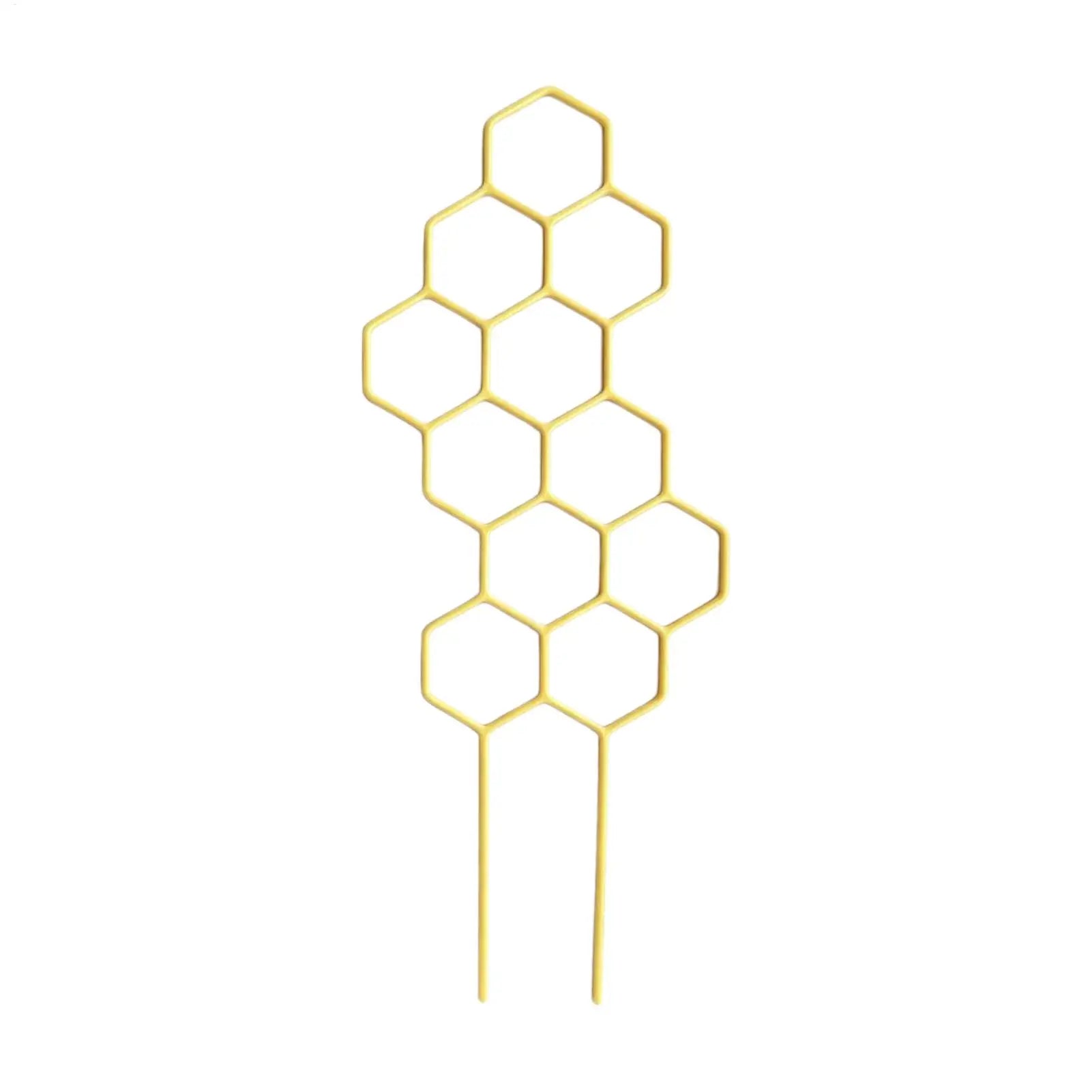 Honeycomb Design Plant Trellis Plastic Support Potted Vines Garden