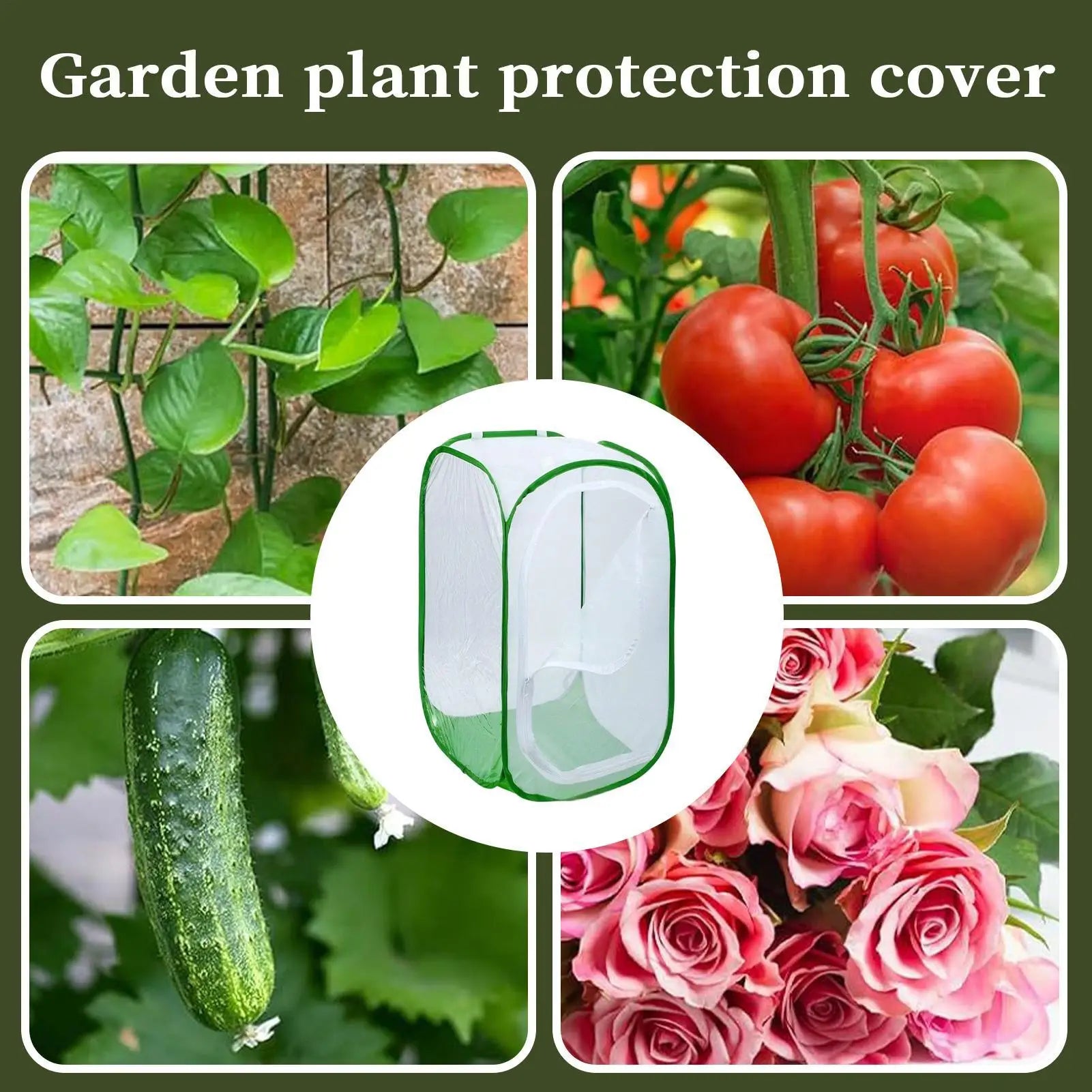 Foldable Plant Protector Mesh Cover | Anti-Frost Garden Netting Garden Plant Cover Zpaxo
