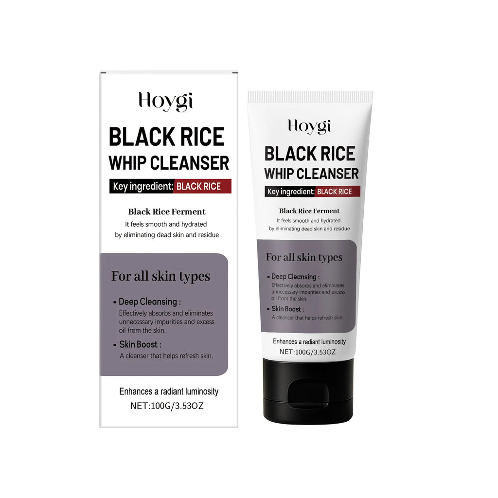 Black Rice Exfoliating Facial Cleanser – Pore & Oil Control 100g Facial Cleanser Zpaxo 100g boxed