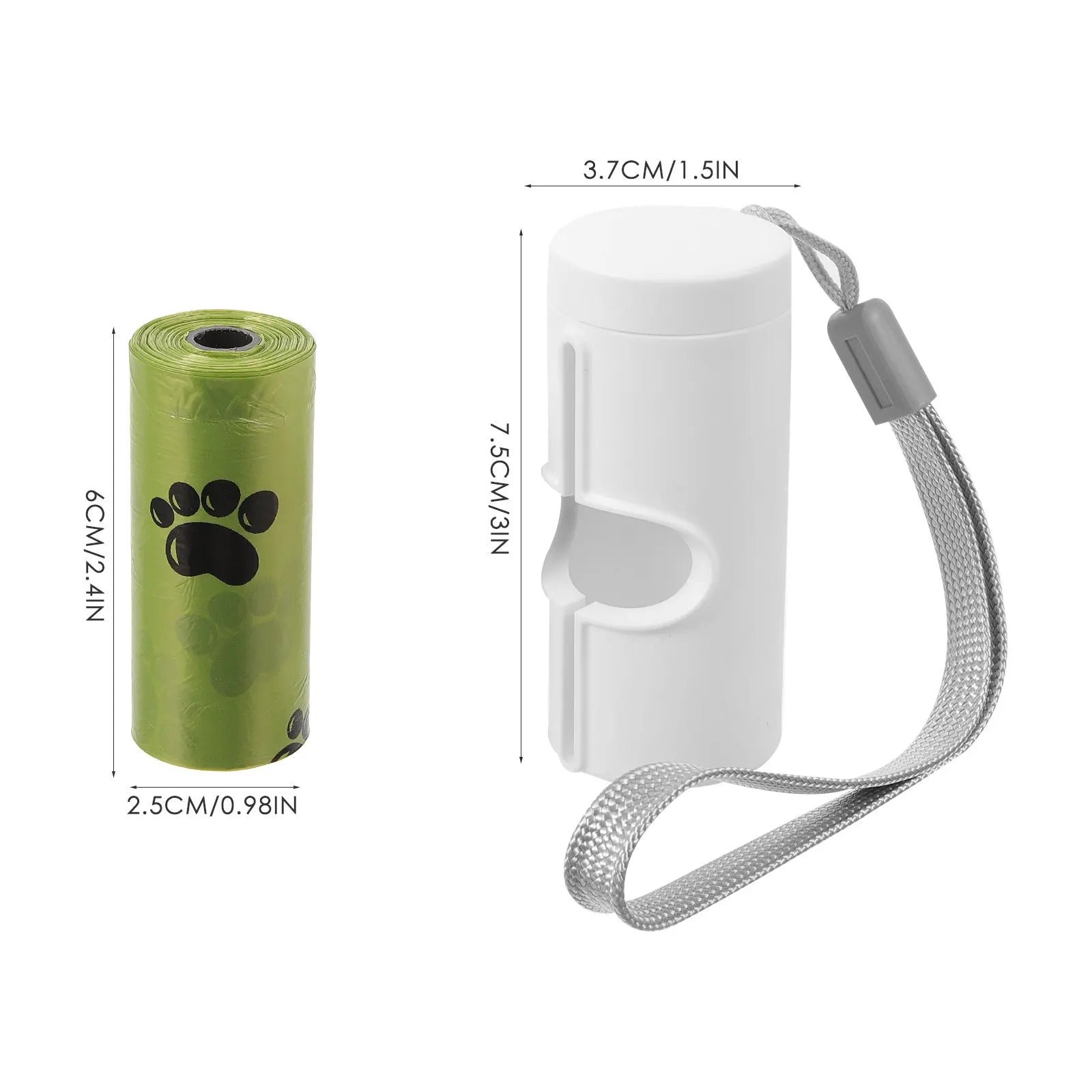 Dog Poop Bag Holder Portable Waste Dispenser Hands Harness Backpack