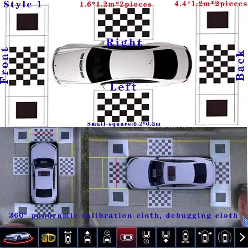360 Panoramic Debugging Cloth High-definition Calibration Car Imaging
