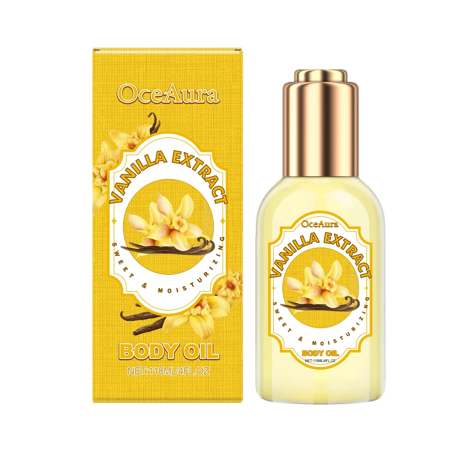 OceAura Strawberry Body Massage Oil – Moisturizing & Relaxing Body Massage Oil Zpaxo Vanilla