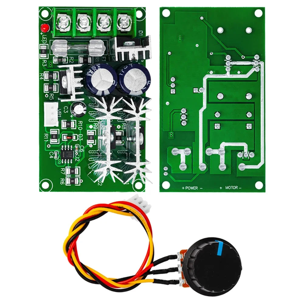 1PC DC 10–60V PWM Motor Speed Controller – 20A High Power Driver Module with Speed Regulator & Switch Zpaxo DC 10-60V