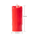 Flameless Electeic Candles Auto Swing Realistic Candle Led Lightweights Bright Flickering Bulb for Seasonal Festival Celebration Zpaxo 13cm