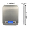 Digital Kitchen Scale Electric Food Scale with oz/g Units for Meal Prep Cooking Baking Replaceable Battery Power Zpaxo J2632
