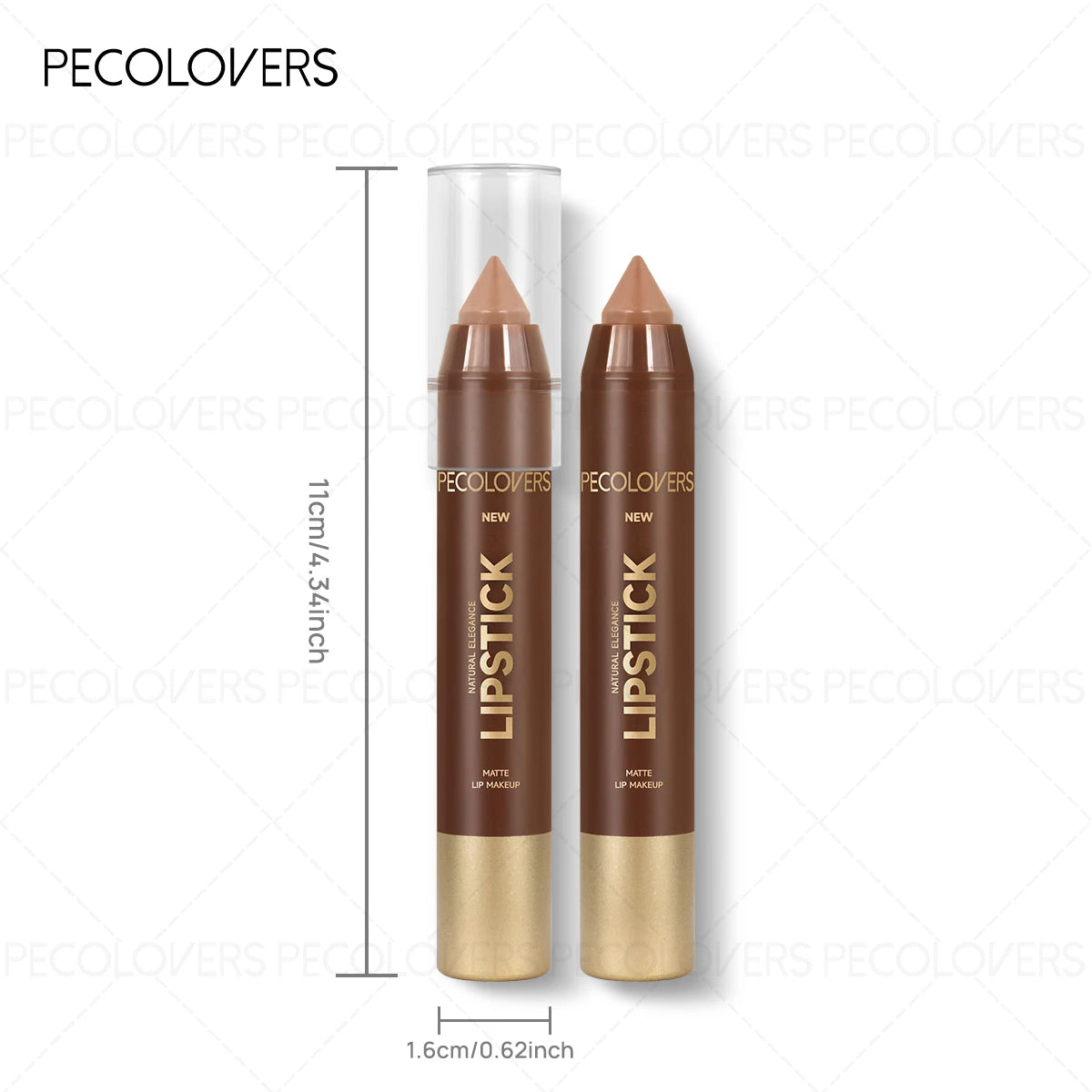 2-in-1 Lip Liner and Lipstick (1PC) - Matte Finish, For Defining Lip Contour, Fits Autumn and Winter Makeup Styles Zpaxo