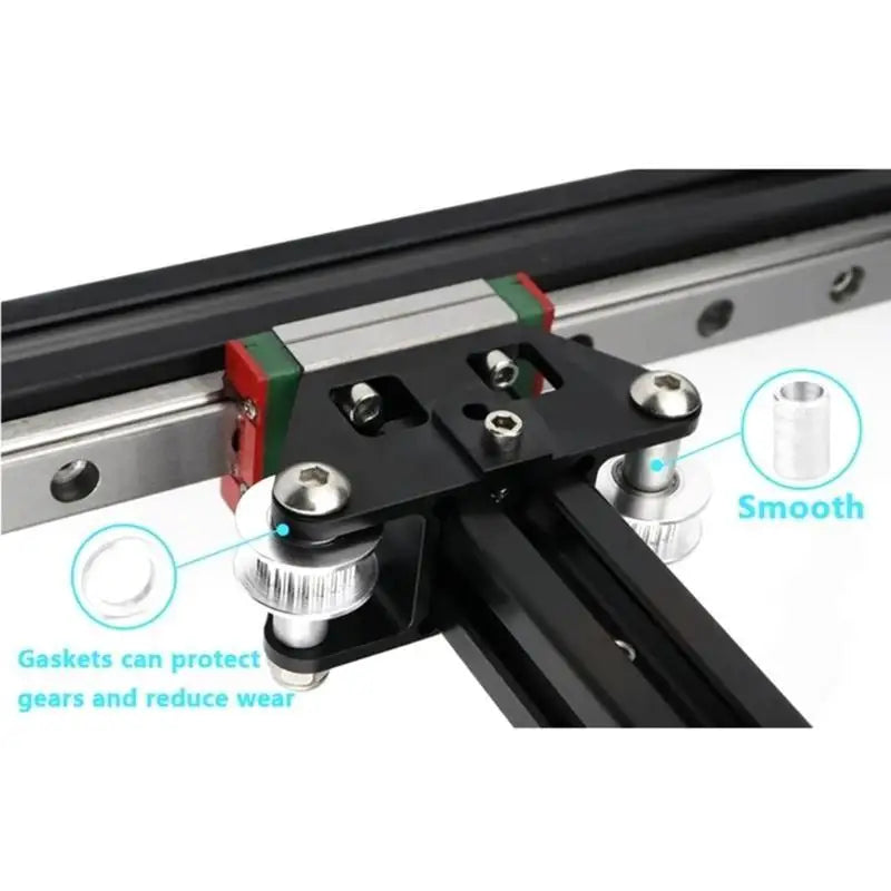 652F 2 Black Aluminum Y Gantry Guide Vzbot 3D Printer Accessories Zpaxo
