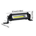 Headlight COB LED Work Light Single Row Mini Bar Spotlight Lorry Zpaxo 91mm-3.58in