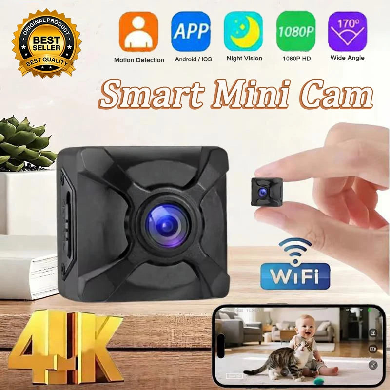 4K Wireless Mini Wifi Security HD Camera Monitoring Detection