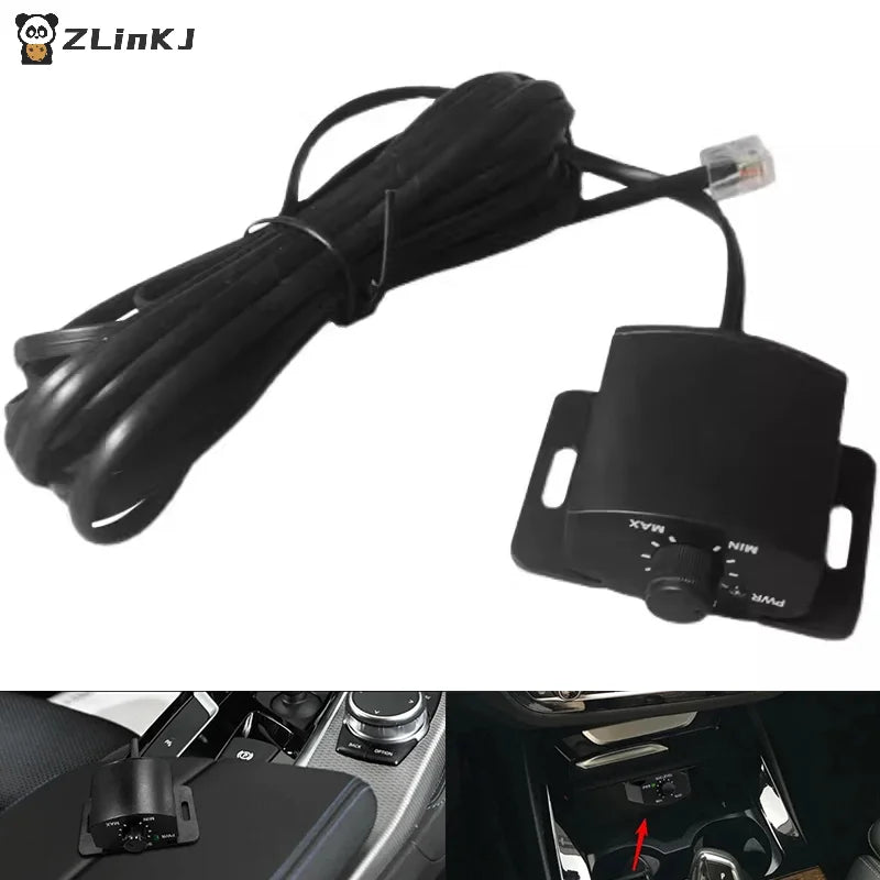 ▶1Pcs Car Sound Simple Connection Amplifier Volumes Adjust Knob Set With Long Cable General Remote Bass Controller Zpaxo