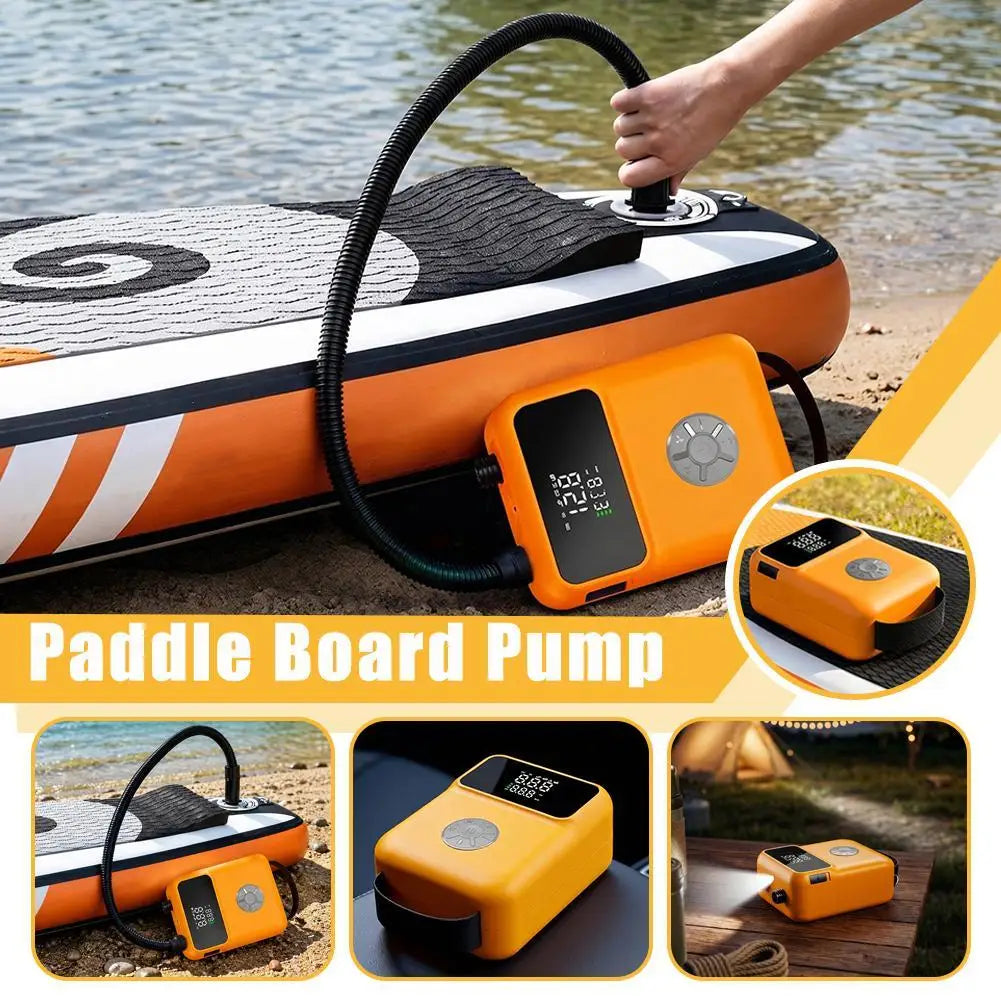 Portable Electric Kayak Accessories Pump 20PSI 4000mAh Rechargeable SUP Air Pump for Inflatable Boat Mattress Wing Kite Zpaxo