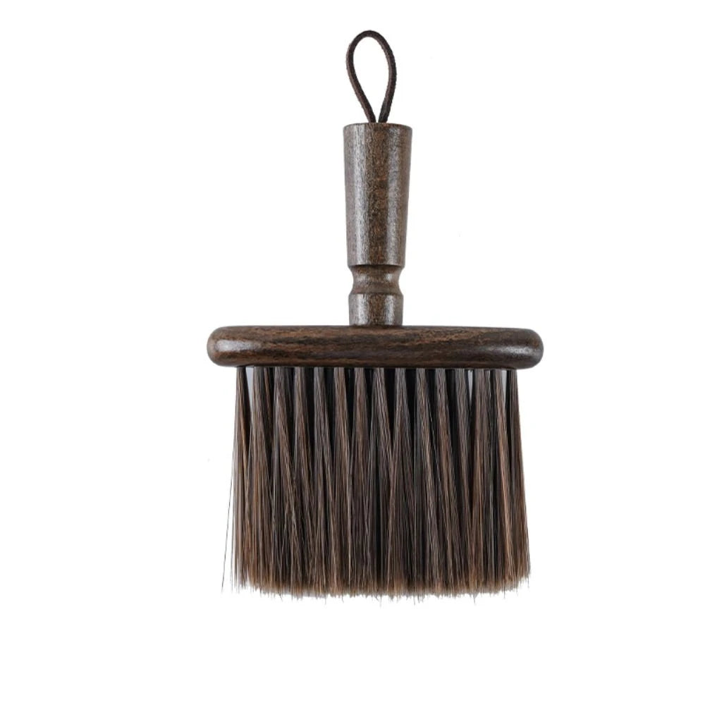 Wooden Coffee Cleaning Brush Soft Bristles Multifunctional Keyboard Brush Powder Dusting Crank Handle Dust Removal Brush Zpaxo Brown