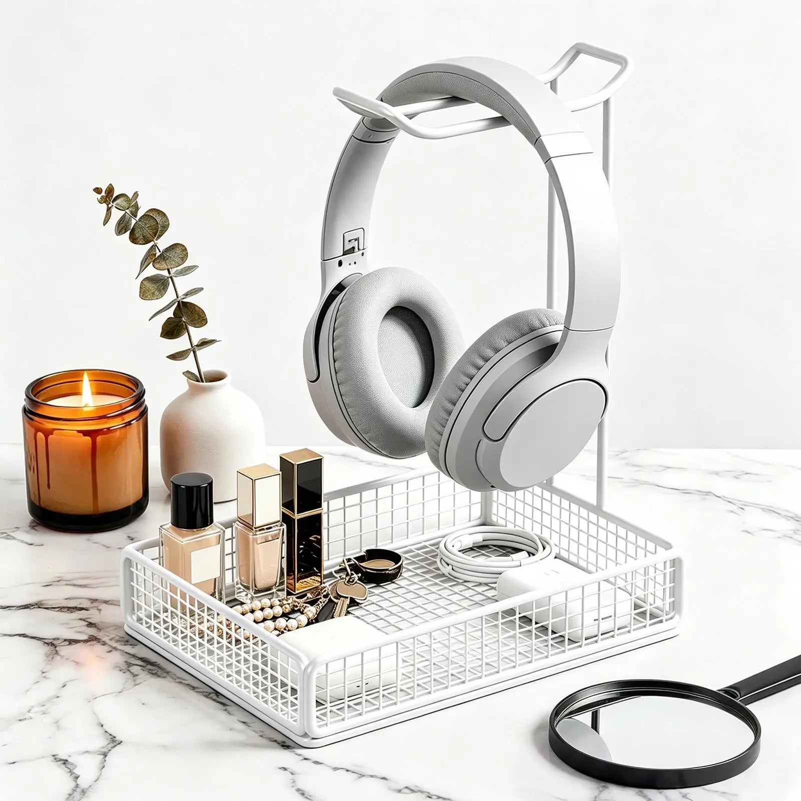 Headphone Stand Multifunctional Stable Headset Organizer Desktop