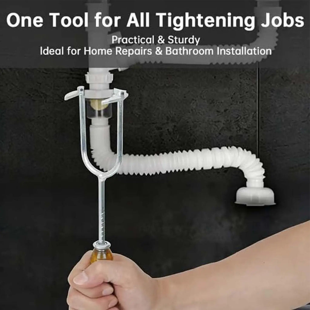 Multifunctional Sink Drain Wrench – 7-Head Faucet Install Tool Plumbing Wrench Zpaxo