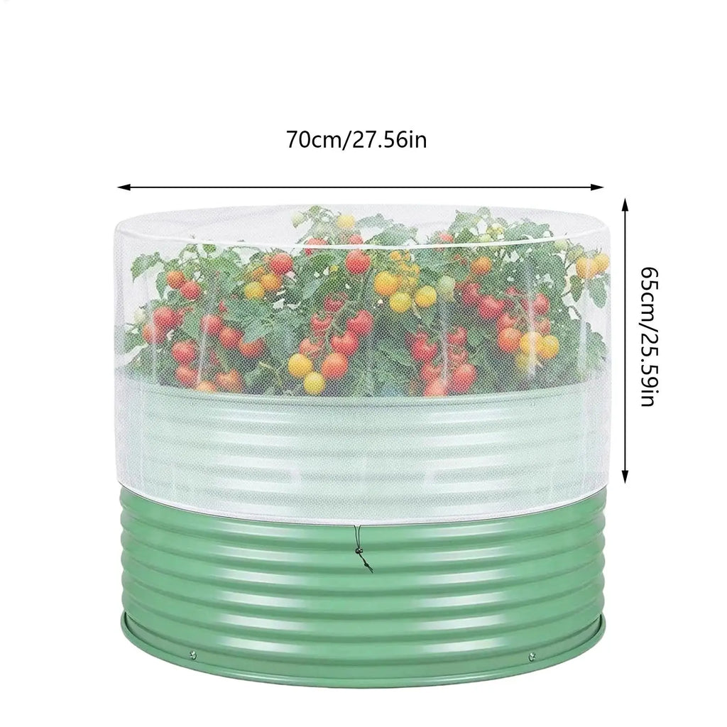 Raised Bed Net Breathable Reusable Drawstring Garden Netting Fine
