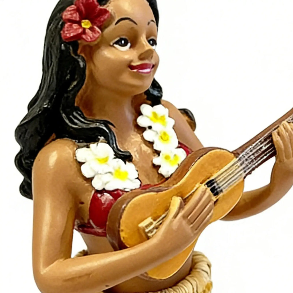 Car Decor Doll Hawaiian Dancer Girl with Guitar Hawaiian Doll Home Decor Dancing girl Dashboard Doll Dancer Decorations Zpaxo