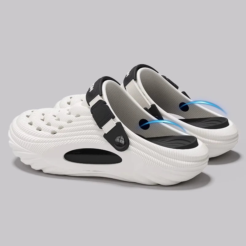 Men's Slippers Outdoor EVA Couple Non-slip Beach Sandals Thick Soft