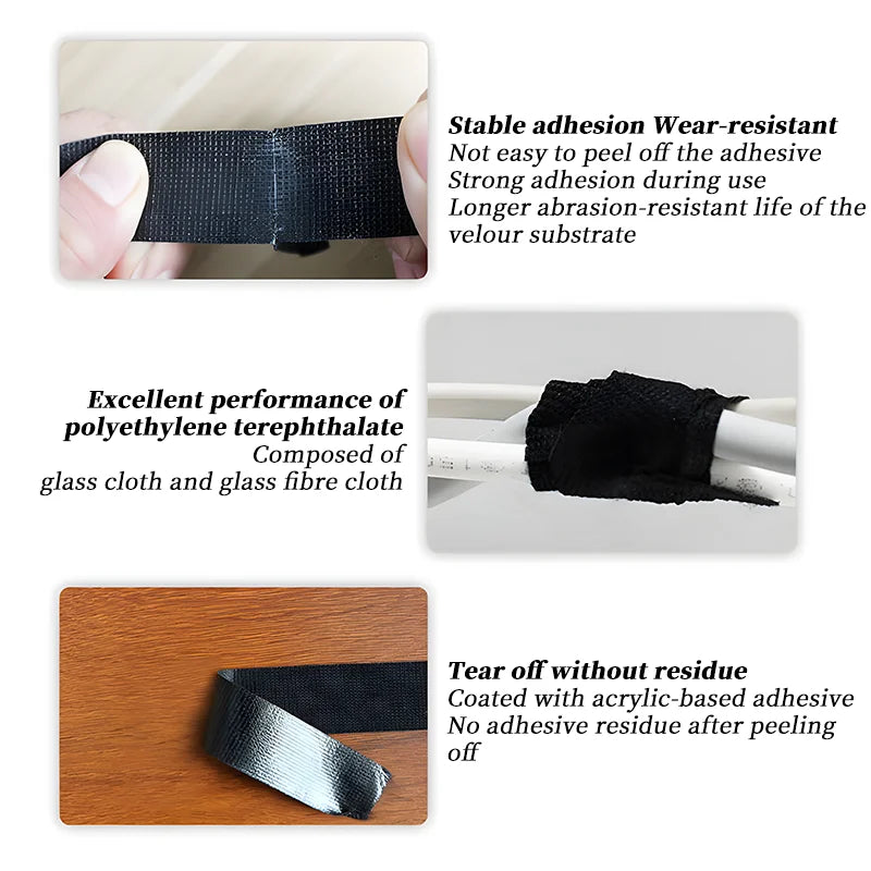 Flame Retardant Adhesive Cloth Tape Heat-resistant Fabric Base Wire