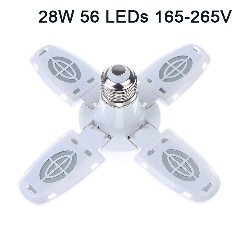 Living Room Styling Light Bright E27 LED Bulb Fan Leaf Indoor Ceiling Zpaxo 1
