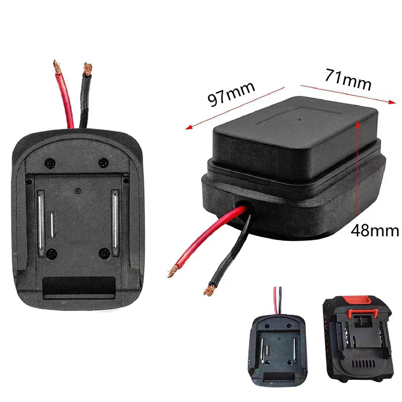 MT 18V 21V Li-ion Battery Adapter DIY Cable Connector Output BL1830 Zpaxo