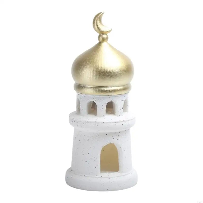 Ramadans Eid Home Decorations Gold White Mosque Tower Islamic Mubarak