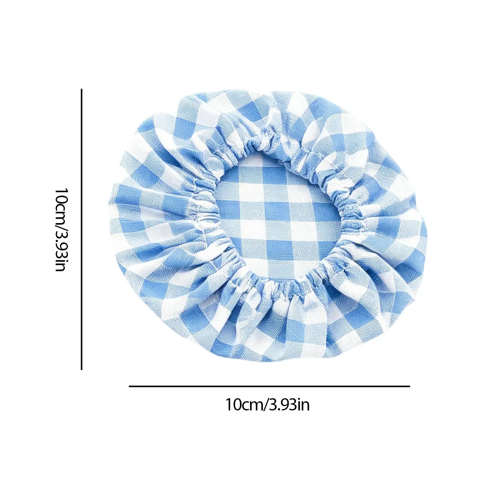 Sourdough Jar Covers Reusable Breathable Elastic Cloth Lids Plaid