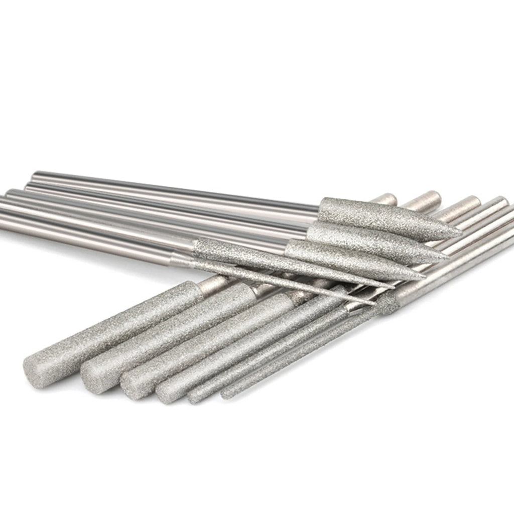 Diamond Grinding Burr Needle Point Engraving Carving Polishing Glass