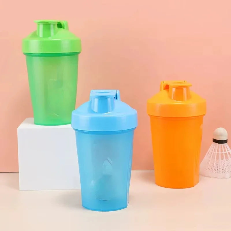 Hot 1-7PCS 400ML Blender Shaker Bottle with Scale Protein Shakes Leakproof for Powder Workout Gym Sport Mixing Cup Water Bottle Zpaxo as show 3PCS