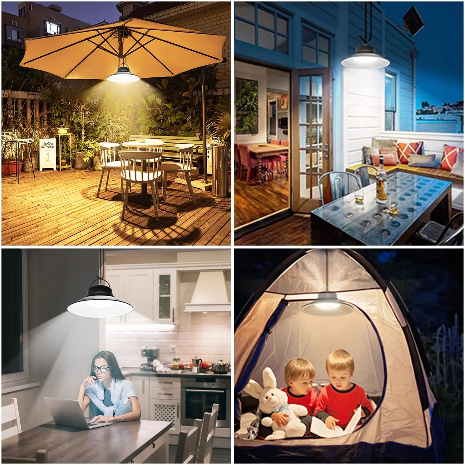 Solar Pendant Light Motion Detector Outdoor Indoor Shed Lamp Zpaxo