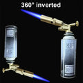 Outdoor Welding Gas Torch Butane Burner Camping BBQ Flame Lighter Kitchen Welding Equipment Portable Flame Thrower Zpaxo 18MM 145MM