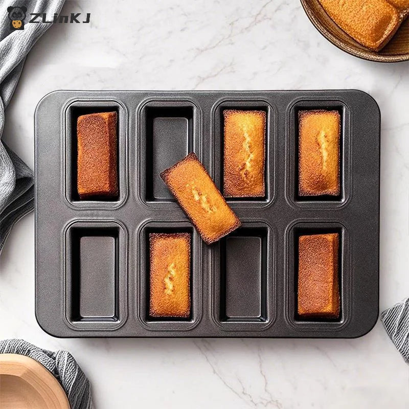 8 Mold Baking Tray Mini Loaf Pans Toast Muffing Non Stick Pan Oven Zpaxo