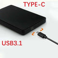 2.5" SATA USB3.1 HDD Enclosure Mobile Hard Drive Cases for SSD External Storage HDD Zpaxo usb3.1 type-c