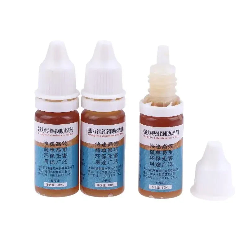 1Pcs Liquid Aluminum Metal Electronics Copper Soldering Flux 10ml Soldering Flux No Water Cleaning 18650 Battery Soldering Zpaxo 3PCS
