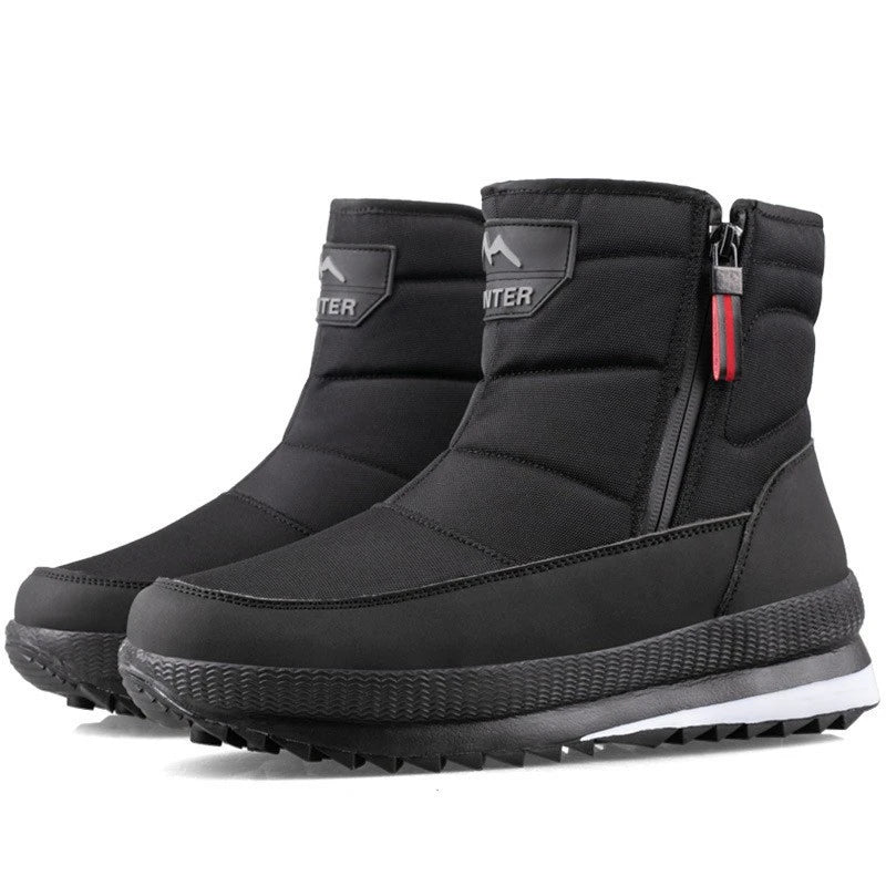 Thickened Short Tube Cotton Boots Elderly People Anti-slip Casual Zpaxo