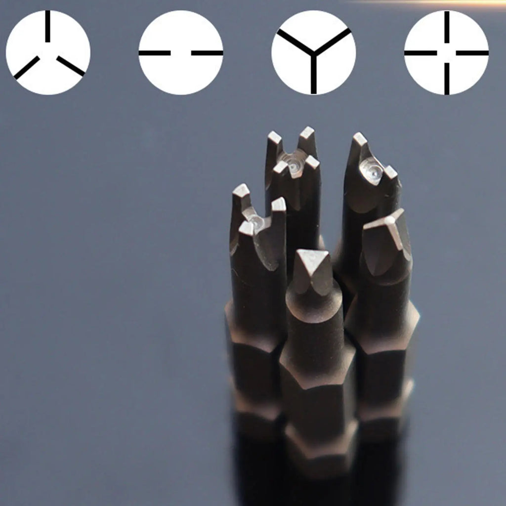 Screwdriver Bit Set 5-Piece Set Of Screwdriving Bit Heads Power Tool Drill Attachments For Repairing Home Improvement Zpaxo