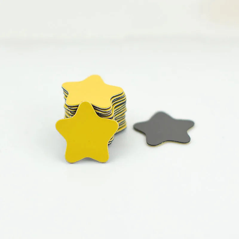 20Pcs 2cm Star Magnetic Blackboard Sticker Refrigerator Magnet Children Race Magnet Zpaxo YELLOW 20pcs