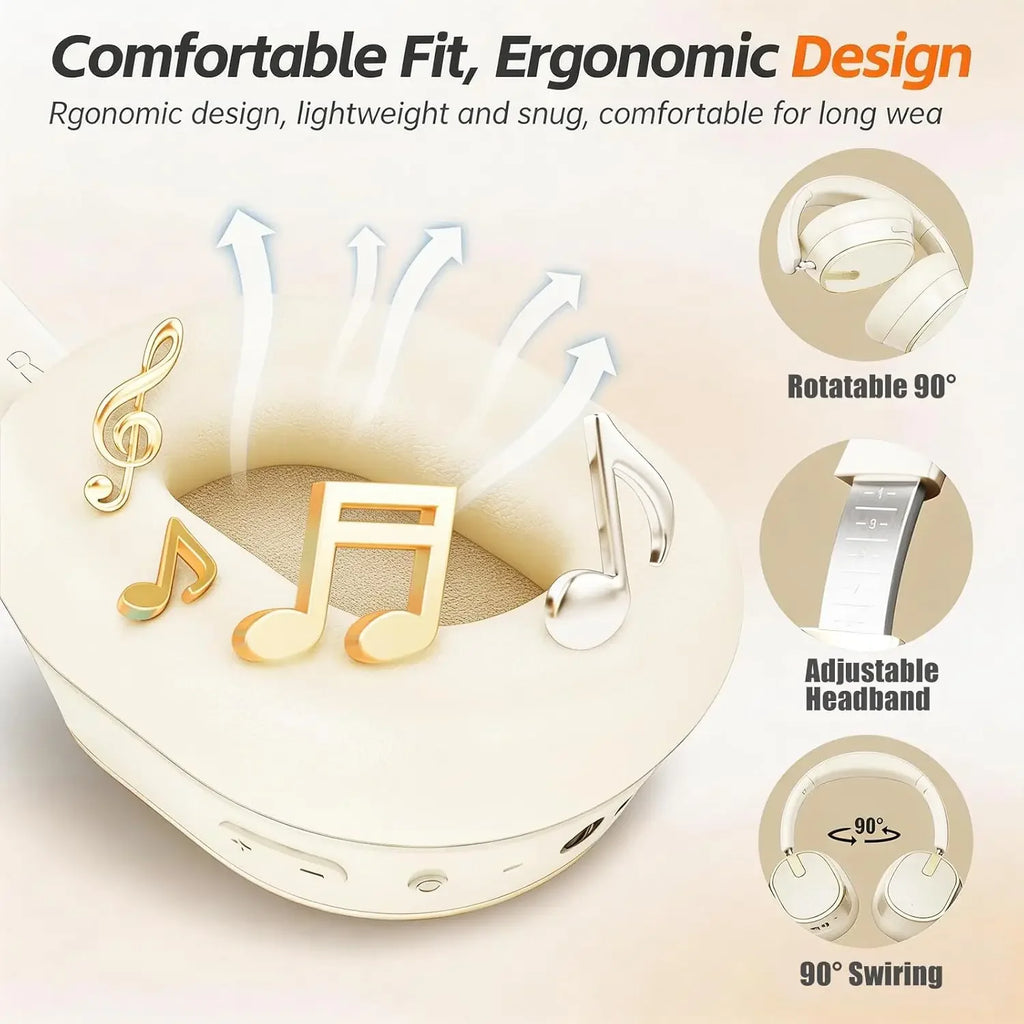 Bluetooth Headphones Active Noise Cancelling ANC Wireless Over