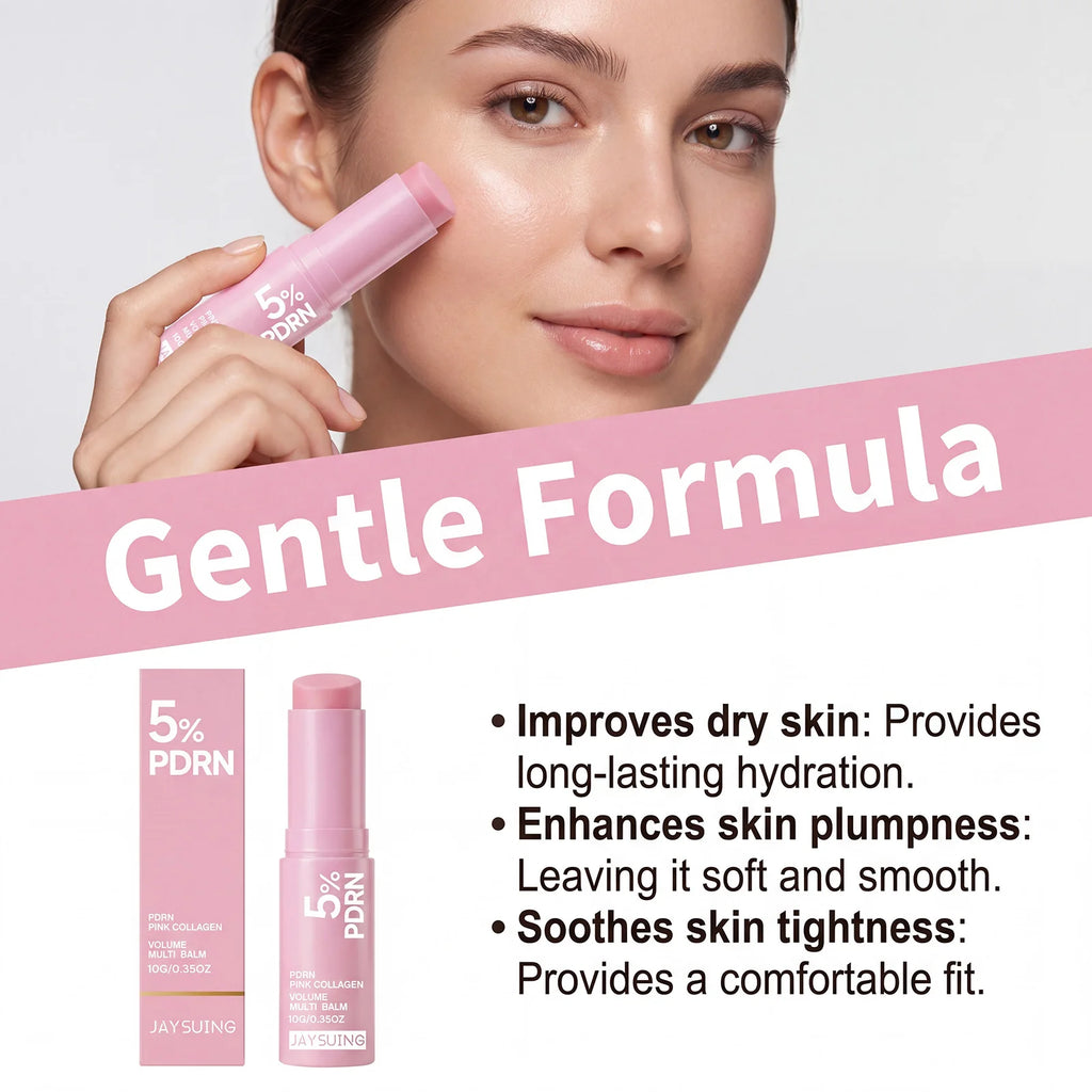 PDRN Pink Collagen Multi Balm Stick – Face, Lips & Neck Collagen Balm Stick Zpaxo