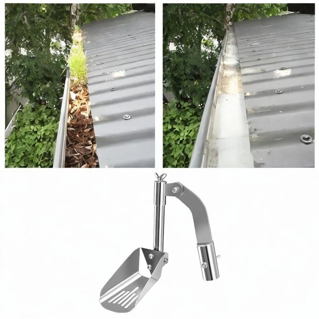 Home Gutter Cleaner Scoop Lightweight Aluminum Alloy Shovel Roof Zpaxo