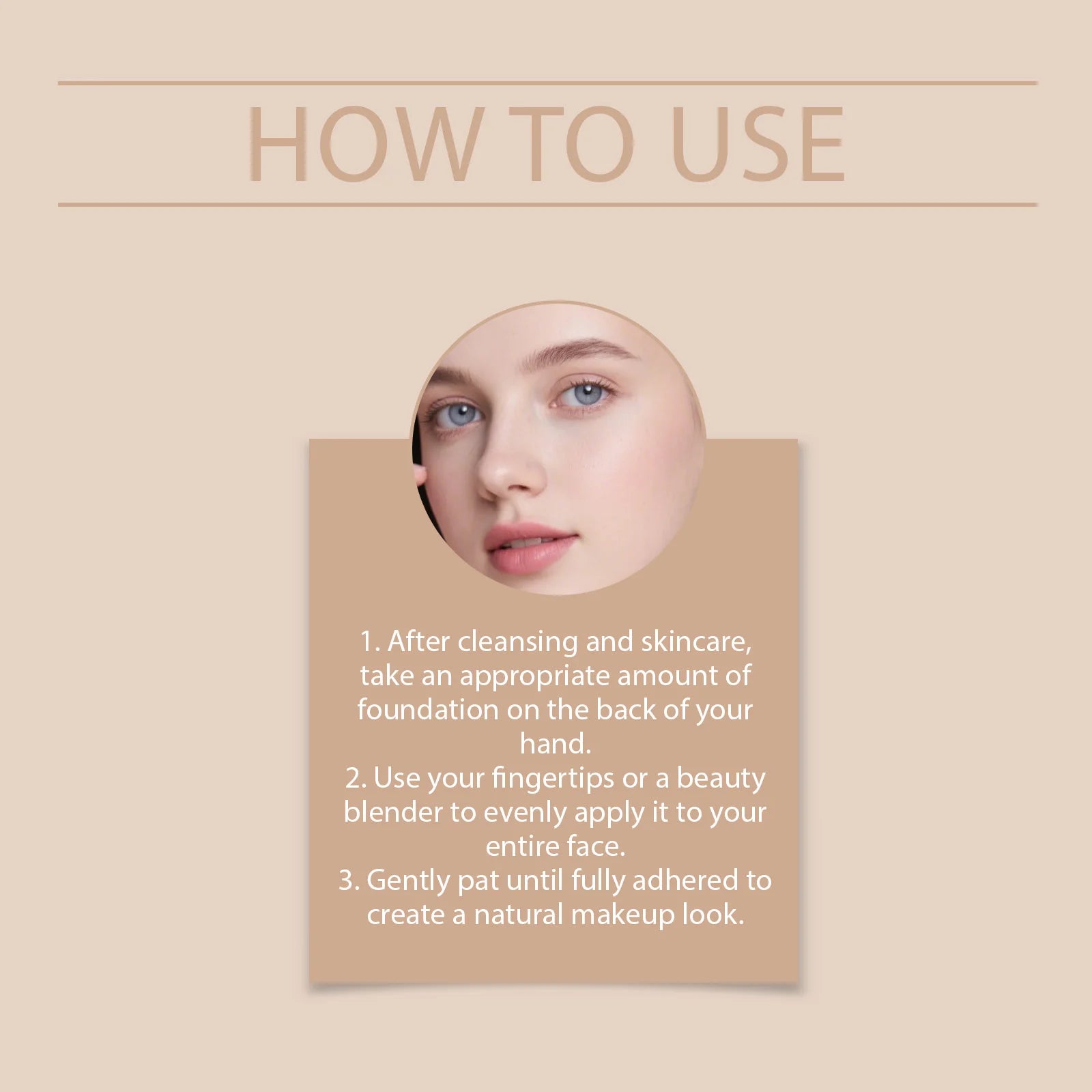 Liquid Foundation Natural Shade Oil-Control Liquid Covering Black Circles Blemishes Acne Marks Brighten Lightweight Makeup Base Zpaxo