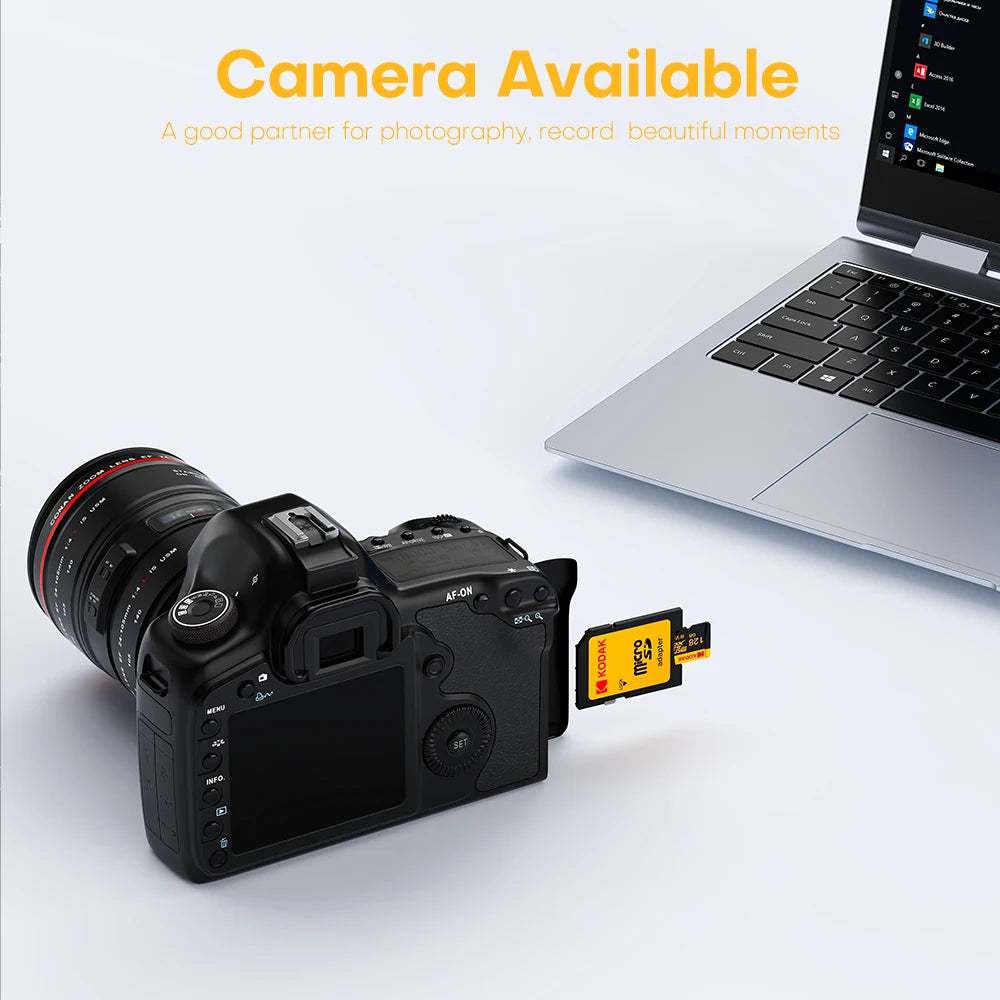 Kodak 256GB Micro SD Card Memory Card Class 10 32GB 64GB 128GB U3 4K High Speed Cartao De Memoria Flash Memory TF Mecard C10 Zpaxo