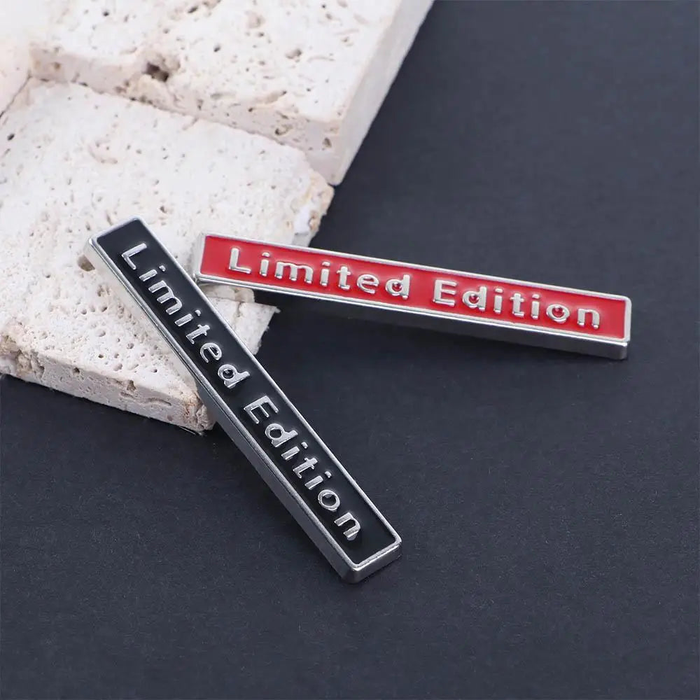 Emblem Badge Limited Edition Logo Square Bar 3D Car Sticker Zpaxo