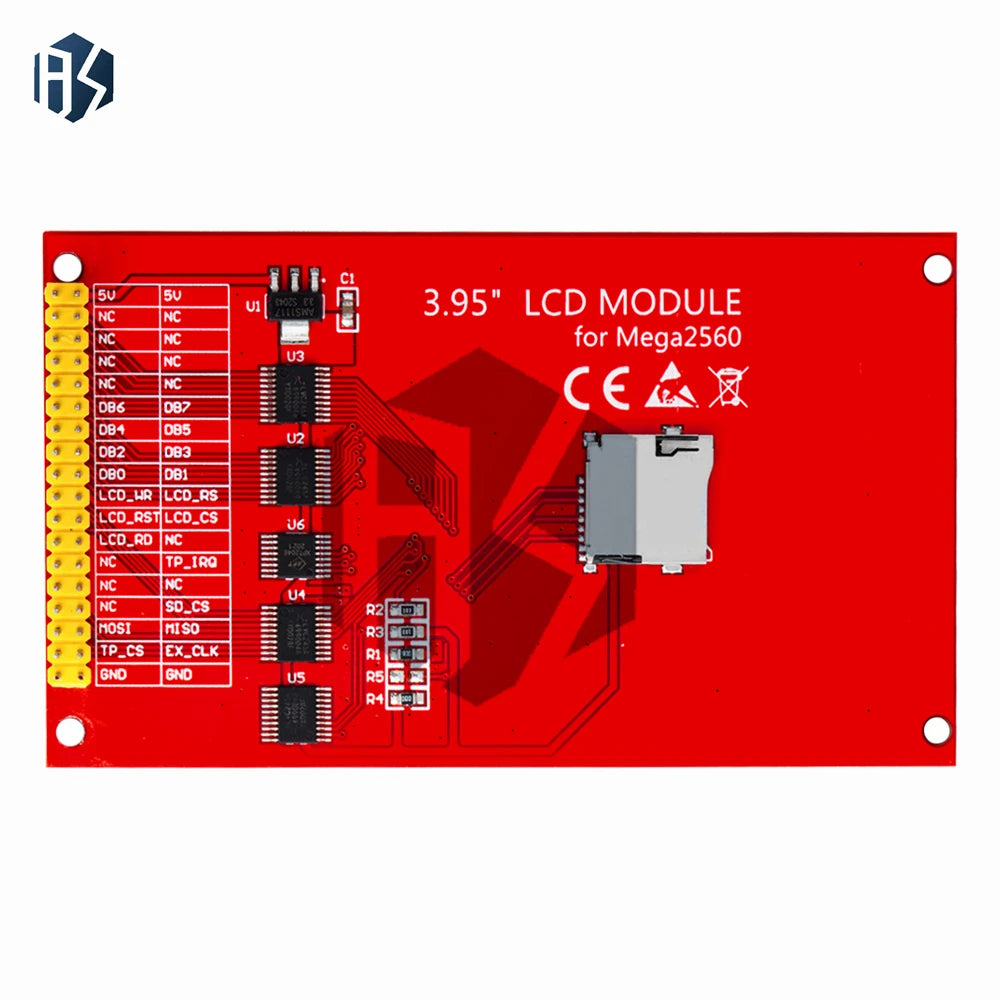 3.95"/4.0 Inch 320x480 ILI9488 TFT LCD Display Module with Touch Panel - 16-Bit Interface for Arduino for UNO and Mega2560 Zpaxo
