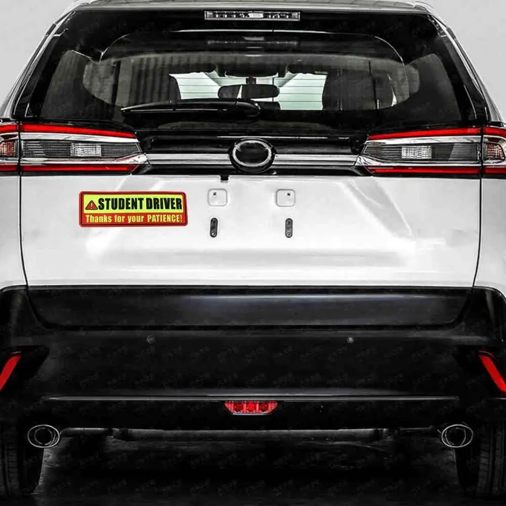 Student Driver Magnets Stickers Adhesive Tape Reflective Magnetic Zpaxo