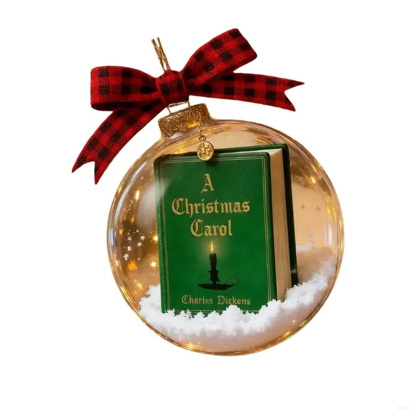 Efficient Acrylic Christmas Carol Hanging Ornament Mini Book Design