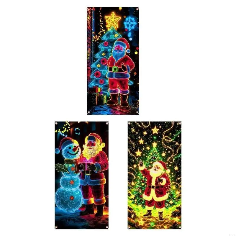 Fluorescent Holiday Door Hanging Efficient Decoration Safe Materials