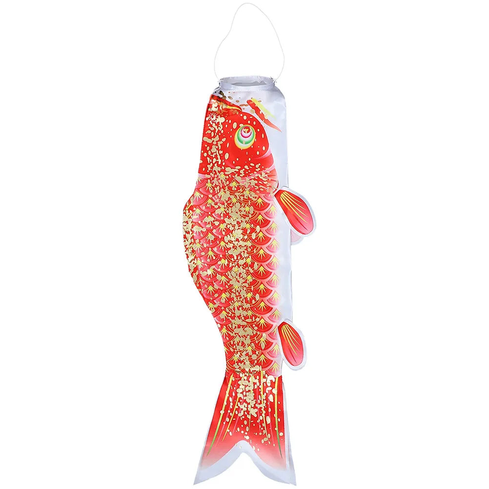 Large Japanese Style Carp Windsock Flag Vibrant Fish Shape Hanging Outdoor Decor Garden Home Ornament Fish Windsock Zpaxo