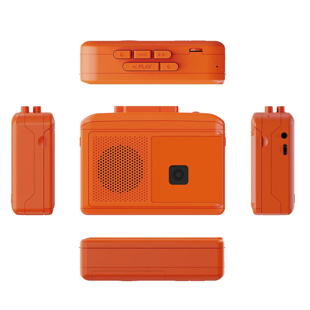 Portable Cassette Player Recorder Multifunctional Tape Player 3.5mm Jack Cassette Tape Player for Study Work Life Zpaxo