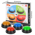 Game Buzzer 4-Piece Quick Answer Button Lights Kids Student Classroom